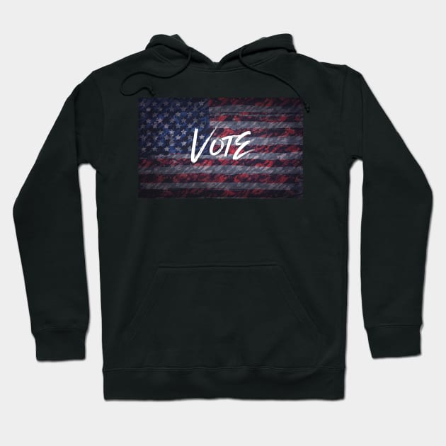 Vote for Democracy Hoodie by BethsdaleArt